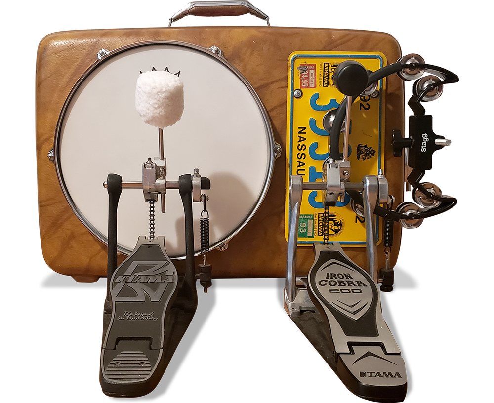 Suitcase Foot Drums - One Man Band DrumSuitcase Foot Drums - One Man Band Drum  